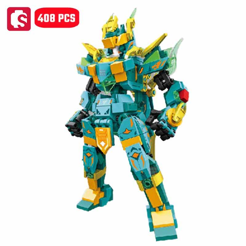 Non-Toxic Sembo Creative Transforming Mech Assemblage Building Blocks Cool Robot Model Bricks Educational Toys Kids Toys For Children Diy Gift