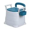 Bedside Commode, Portable Toilet for Adult, Toilet Chair Seat with Detachable Armrest, Mobile Portable Toilet, Adult Potty Chair
