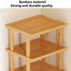 Multifunctional 6 Layers Shoes Rack Bamboo Shoe Cabinets Stackable Stand Shoes Storage Shelf Organizer For Entryway Livingroom