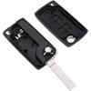 Autoschlüsselgehäuse, 2 Tasten, Schlüsseletui, für Peugeot, Citroen 207, 307, 308, Ce0536