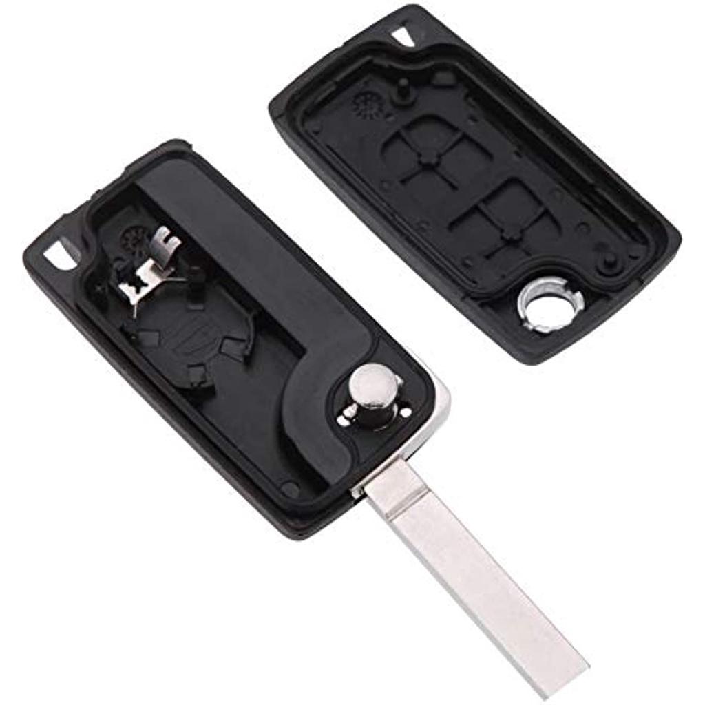 Autoschlüsselgehäuse, 2 Tasten, Schlüsseletui, für Peugeot, Citroen 207, 307, 308, Ce0536