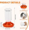 Chicken Feeder and Waterer Combo Kit Adjustable Leg Base Poultry Water Feeding Bucket Dispenser For Chick Duck Bidrs Farm Supply