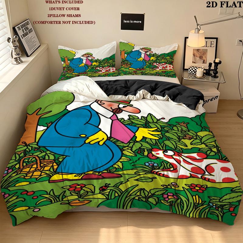 Pimpa Bedding Quilt Set Quilt Cover Pillowcase Home Decoration Birthday Gift (1 * duvet cover + 2 * pillowcase, without core)