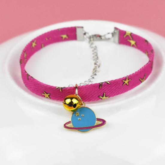 Puppy Collar Metal Buckle Bell Pendant Adjustable Small Dog Collar Pet Chain