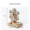 Rotatable DIY 3D Wooden Puzzles Dreamy Princess Ferris Wheel Music Octave Box Model Mechanical Kits Decor Toys Gifts for Kids