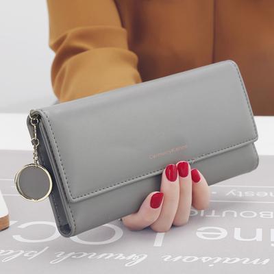 Newest Fashion Women Wallets Brand Letter Long Tri-Fold Wallet Purse Fresh Leather Female Clutch Card Holder Cartera Mujer
