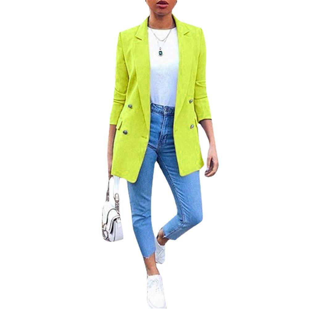 Women's European & American Style Lapel Cardigan Suit Jacket