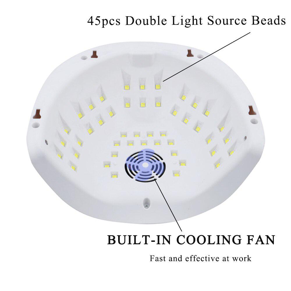 Lamp for Manicure 90W Nail Dryer Machine Quick Drying Curing UV Gel Varnish Nail Lamp with 45pcs Led Motion Sensing UV LED Lamp