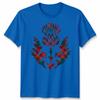 Scottish Tartan Unisex T Shirt Thistle Emblem Scotland Heritage Symbol Tee
