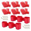 Easy Install Wall Mount Tool &Battery Holder Organizers Strong ABS Includes 22Screws for 12V Tool Garage Storage