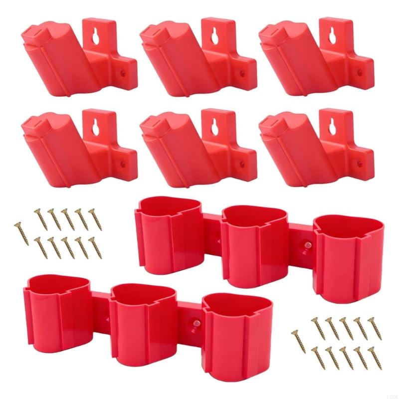 Easy Install Wall Mount Tool &Battery Holder Organizers Strong ABS Includes 22Screws for 12V Tool Garage Storage