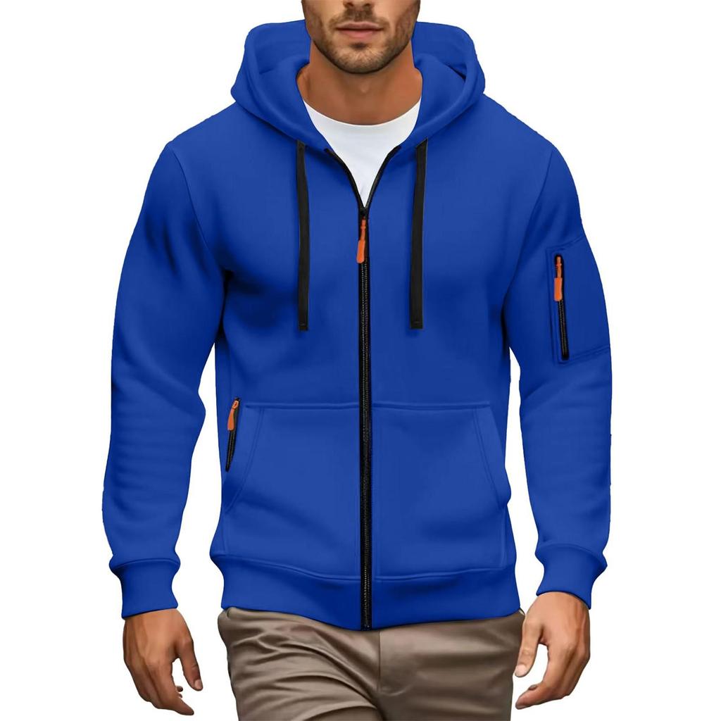 2025 European Men's Autumn/Winter Zip Hoodie Sweatshirt - Casual Sports Jacket