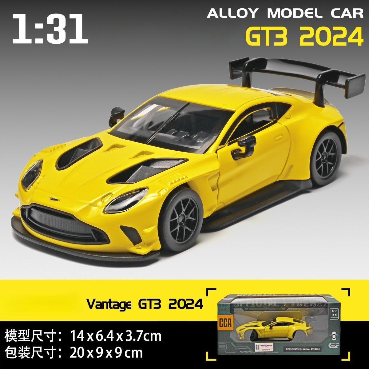 1:31 Vantage Gt3 Legering Modelauto Speelgoed Diecasts Metaal Gieten Geluid En Licht Auto Speelgoed Voor Kinderen Voertuig