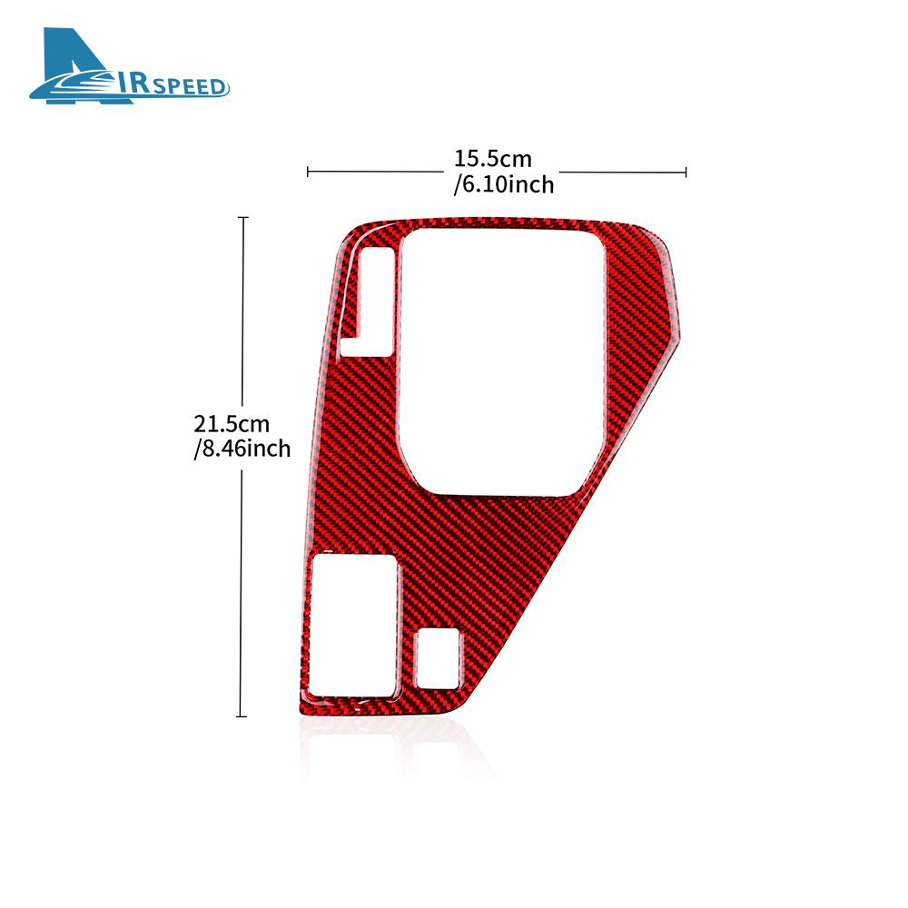 For USDM For Subaru Crosstrek Impreza 2025 Real Soft Carbon Fiber LHD Sticker Car Gear Shift Panel Interior Trim Accessories