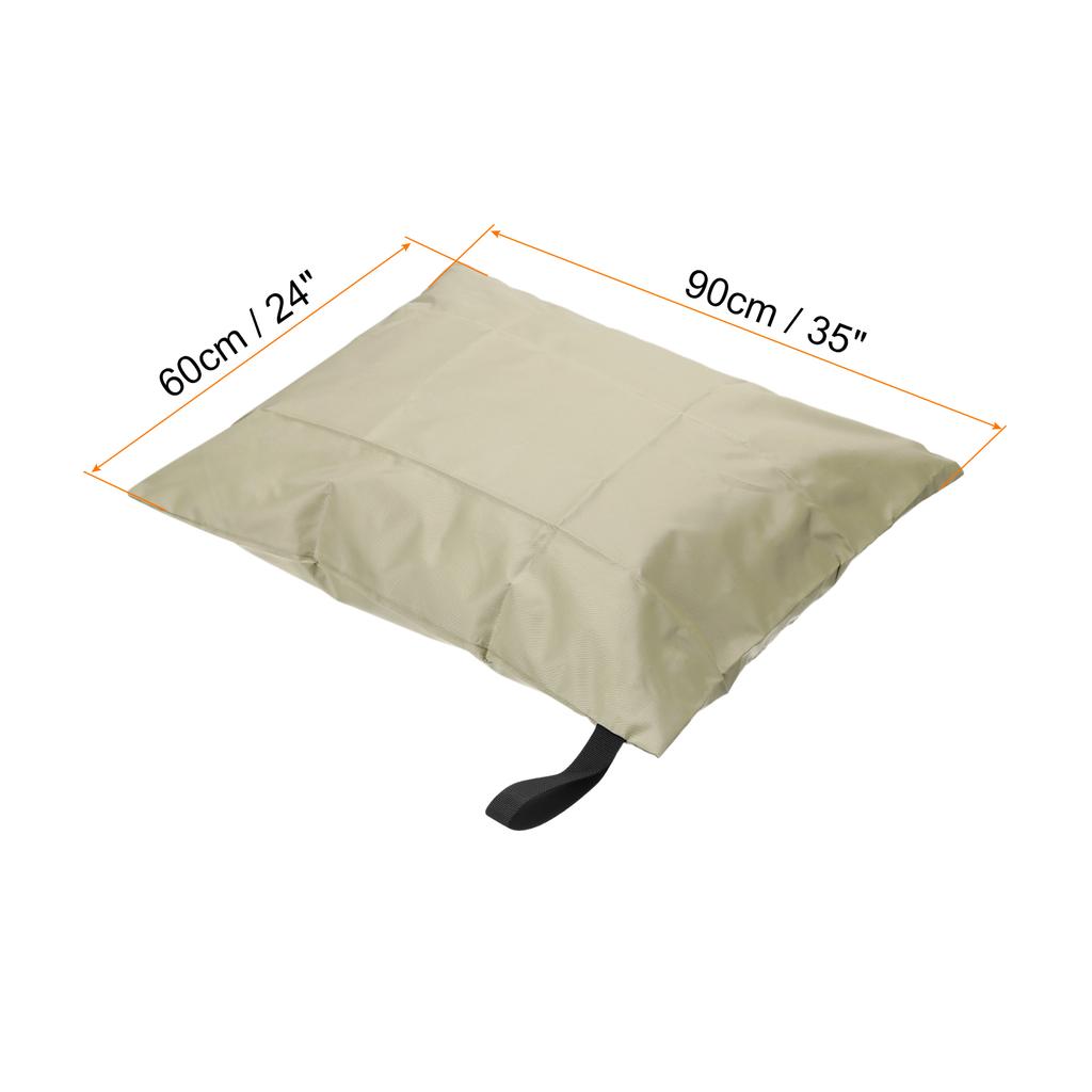 Wet Dry Bags with Handle Zippered Pockets 45 x 28 Inch Waterproof Reusable Cloth Oxford Laundry Bag for Wet Clothes, Bean Green