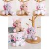 Animal Plush Cat Toy With Short Pile Plush For Backpack Accessory