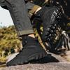 Large size men's high-top mountaineering boots outdoor casual hiking shoes mountaineering shoes breathable and wear-resistant combat boots