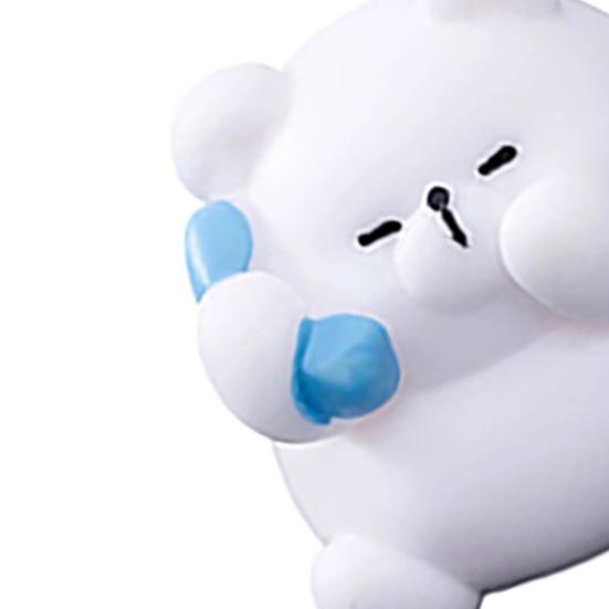 60 Pcs Mini Resin Polar Bear Figurine Tiny Little Arctic Animal Statue Small Polar Bear Penguin Miniature Figures for DIY Crafts