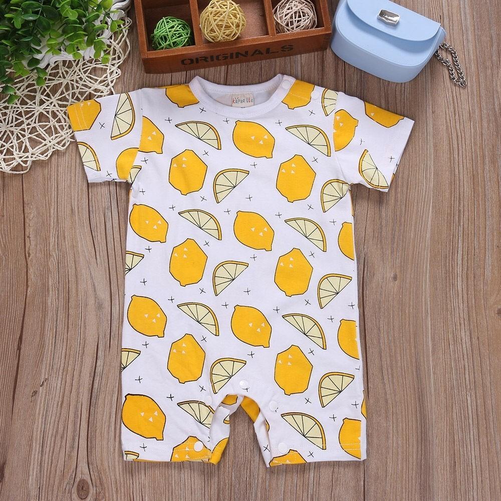 Adorable Newborn Baby Boy Girls Floral Romper Cotton Clothes Summer Outfits
