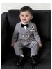 Jungen Anzug Frühling/Herbst: Erste Geburtstagsfeier Baby Formelle Kleidung, Britischer Stil Pageboy, Hochzeitsgast, Aufführungskostüm