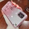 KADEM For Samsung Galaxy A51 5G SM-A516 Soft TPU Phone Case Flower Rhinestone Decor Gradient Glitter Phone Cover