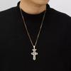 2022 Trend Hip Hop Travis scott Cactus Cubic Zirconia Copper Color Golden Necklaces Pendants For Men Zircon Fashion Accessories