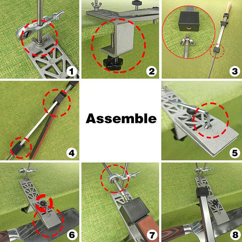 Multi-Functional Fixed-Angle Metal Sharpener - Labor-Saving and Exclusive Design