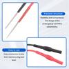 AA58 2 PCS Flexible Spoon Back Probes, Back Probe Pins Automotive Compatible with 4mm Banana Plug Test Leads
