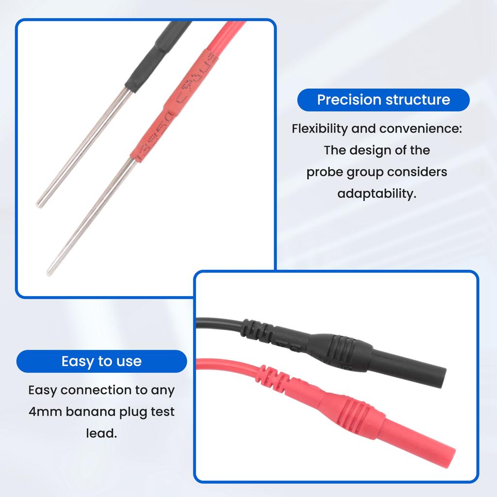 AA58 2 PCS Flexible Spoon Back Probes, Back Probe Pins Automotive Compatible with 4mm Banana Plug Test Leads