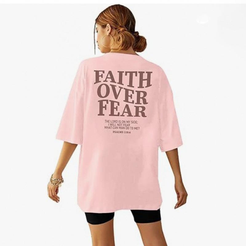 

Женская летняя футболка с круглым вырезом, хлопковая, с принтом букв - модный топ с коротким рукавом XXXL