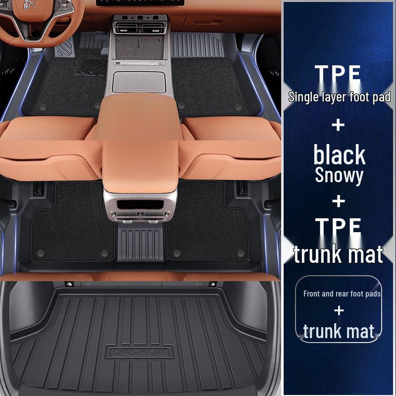 Yongjue TPE Floor Mats for BYD Han L - Full Coverage Car & Door Sill Accessories