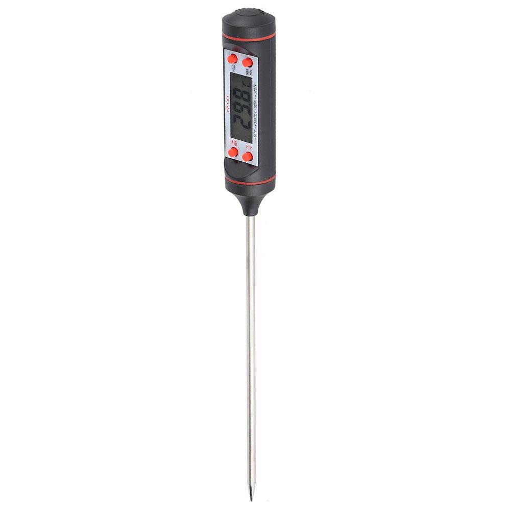 Digital Food Thermometer Probe Cooking Meat Thermometer with Storage Box for BBQ Kitchen Tools