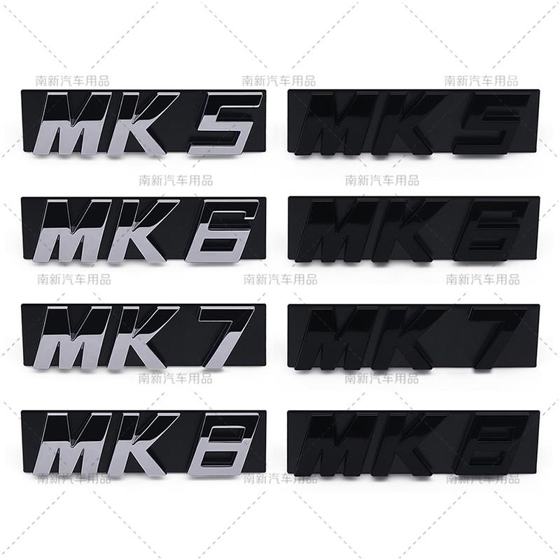 OPQ1 2026 Hot VOLKSWAGEN 3D Black Silver MK5 MK6 MK7 Mk8 Car Front Grill Emblem Car Stickers for Volkswagen VW Golf GTI MK 5 MK 6 Mk