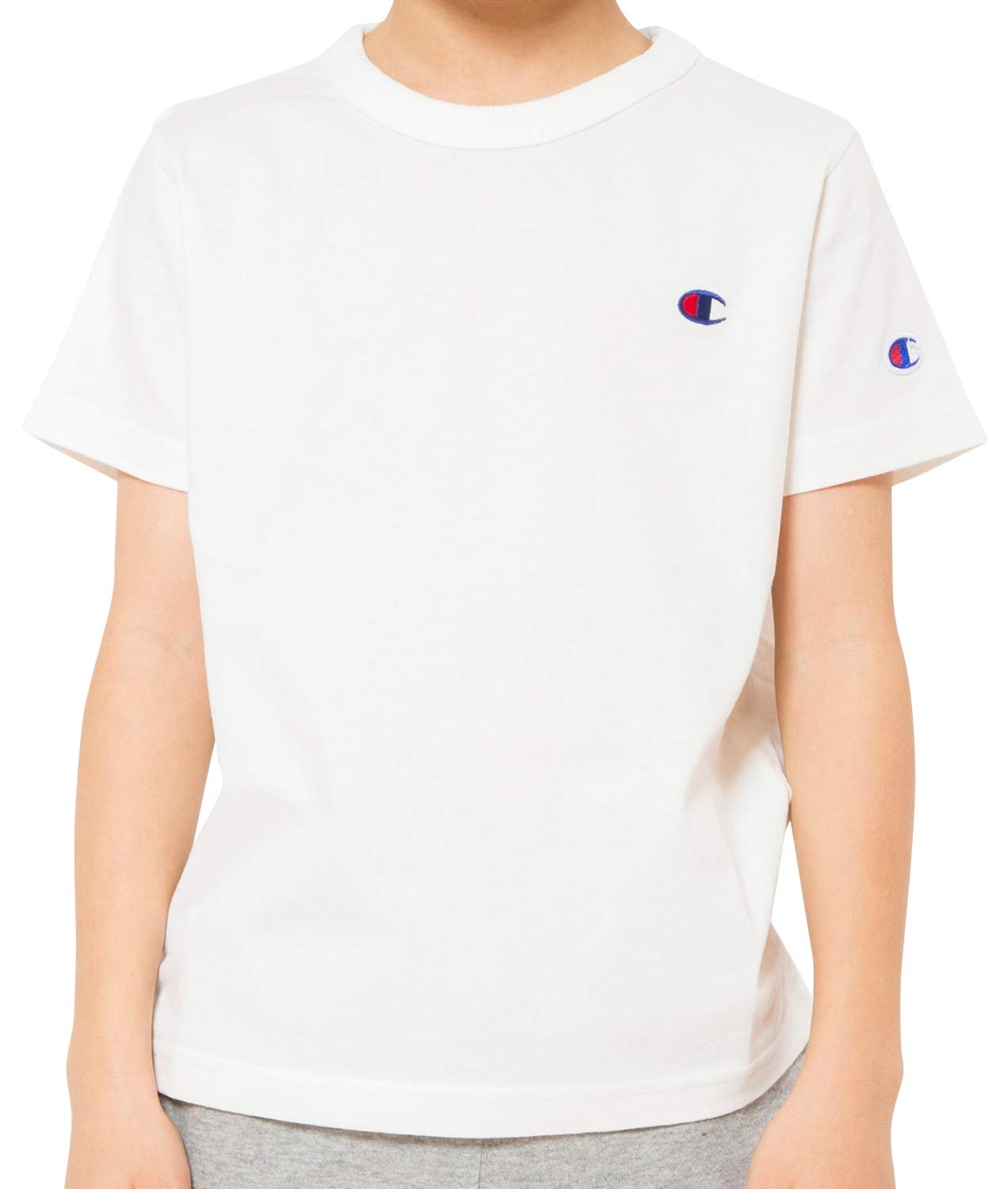 

Champion Basic CS6408 Boys Size 160 T-Shirt Off-White