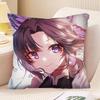 Anime Demon Slayer Shinobu Kocho Pillow Case Fashion Square Pillowcase Bedroom Sofa Room Ins Decoration Leisure