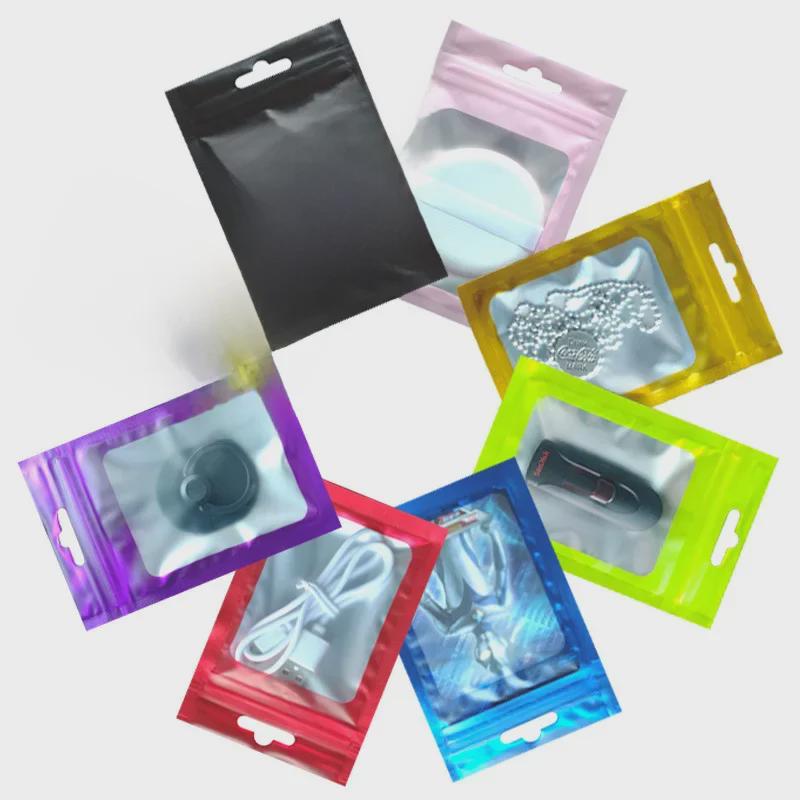 Bunter transparenter Schmuckverpackungsbeutel mit Laser-Ziplock und verdickter Versiegelung