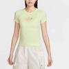 Nike Breathable Sports Slim Fit Round Neck Short Sleeve T-Shirt Women Tops Green HF9723-360