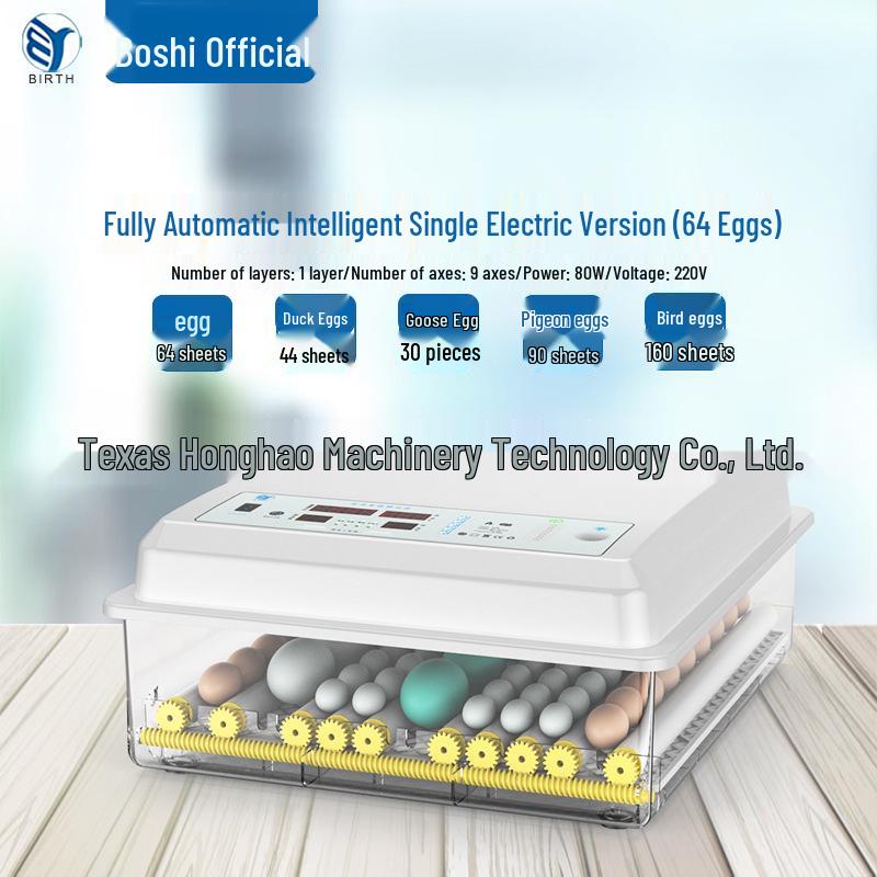 Automatic Mini Egg Incubator: Intelligent Temperature Control for 6-176 Eggs