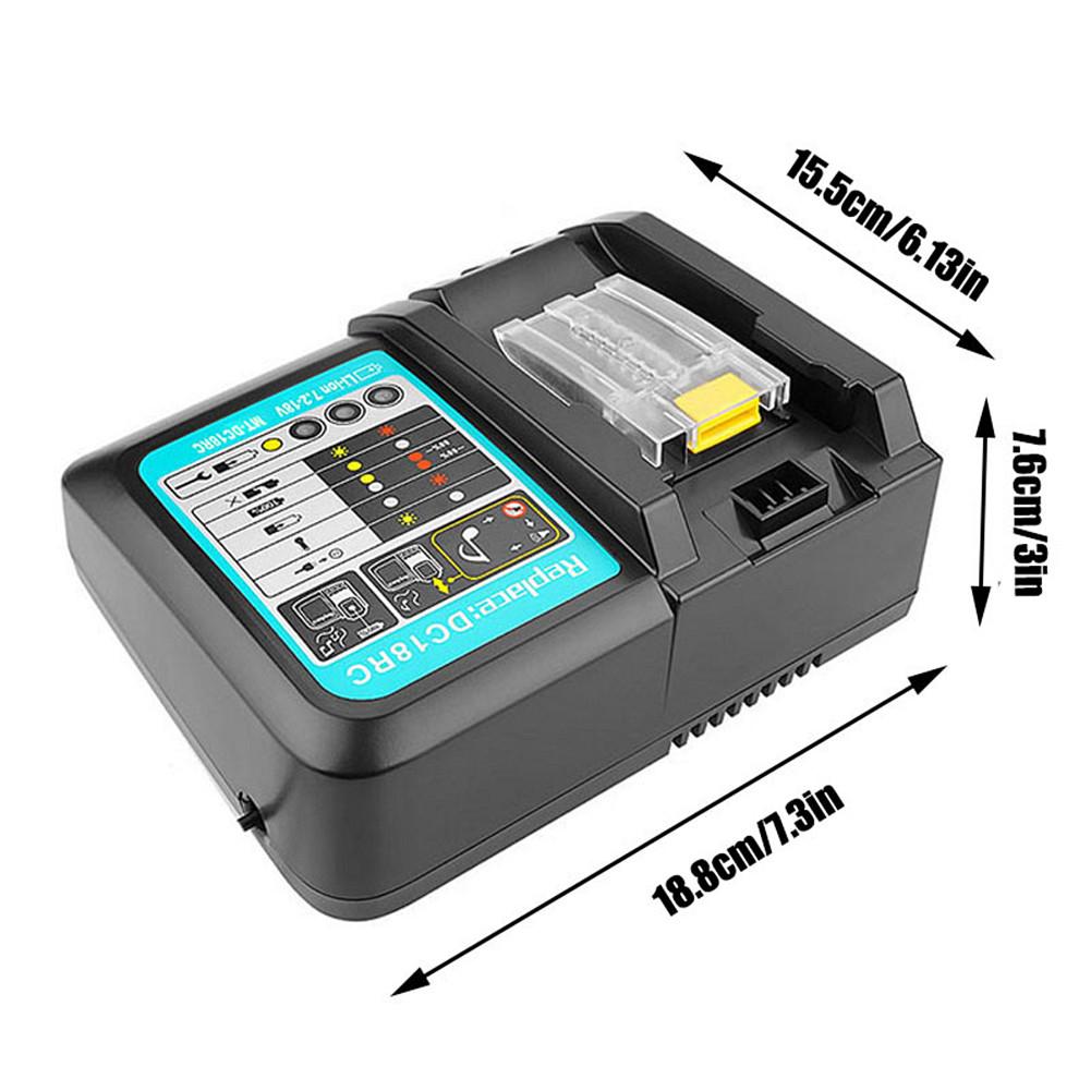 Li-ion Battery Charger Power Tool Charger For 18V BL1815 1830 1840 1845 1860 14.4V BL1415 1430 1440 1445 1460 Battery