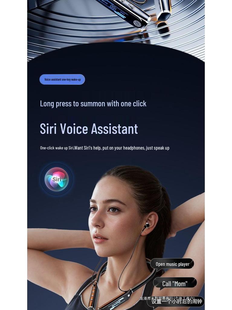 2025 Wireless Bluetooth Neckband Headphones: Sports Design, Extra-Long Battery, Noise Cancelling, Deep Bass, Apple & Android Compatible