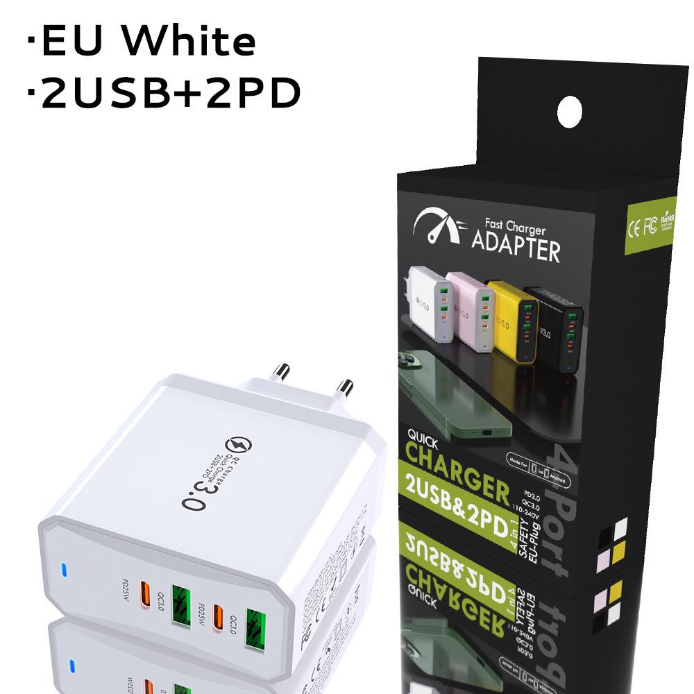 PD65W GaN Dual-Port Fast Charger for Computers and Tablets - European Standard Adapter
