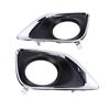 Replacement Fog Light Frame, High Quality,  ,   Fit, Improves Vehicle Appearance for Venza 2013 2016, Black Silver, 2 Pieces