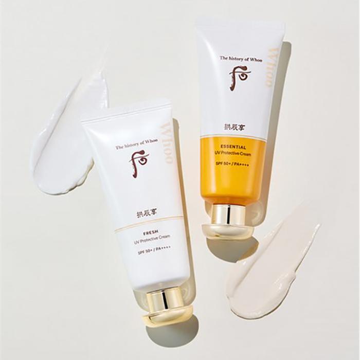 The history of whoo Gongjinhyang Jin Hae Yoon Sun Cream SPF50+ PA++++ – Moisturising, Brightening & Anti-Ageing Korean Herbal Sunscreen, Korean