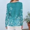 Women's Daily Casual Long-sleeved Printed O-neck Top