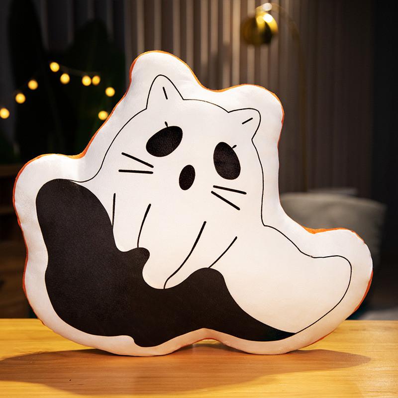 Halloween Spook Pluche Kussen Met Grappige Demon Print Voor Feestdecoraties En Cadeau-ideeën
