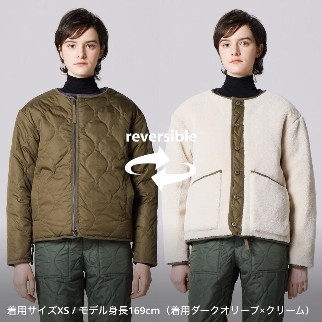 Taion Unisex Military Reversible Crew Neck Down Jacket R104BML-1