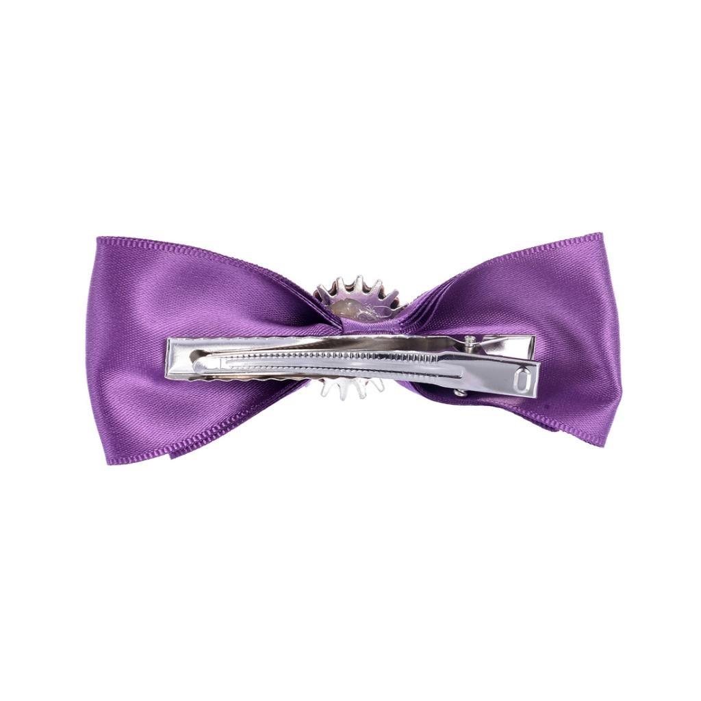 Steampunk Gear Violettes Band mit Schleife, Haarspangen, Entenschnabel-Clip