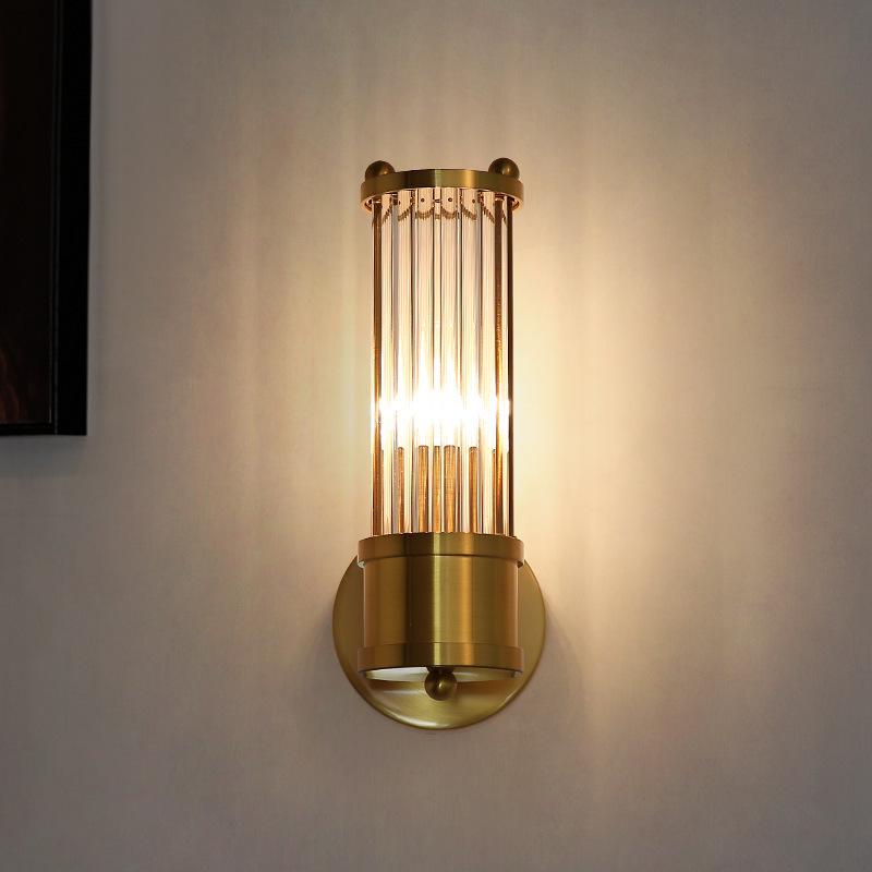 Nordic Crystal Wall Sconce: Elegant Living Room & Bedroom Light Fixture