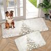 1Pcs Anti Fatigue Kitchen Rugs,  Christmas Tree Print Waterproof Non-Slip Thick Cushioned Kitchen Mat Heavy Duty Comfort Standing Mat for Kitchen