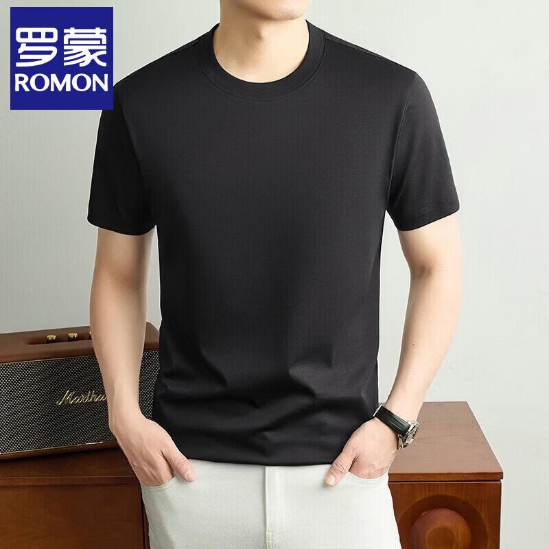Romons Men's 100% Cotton Round Neck T-Shirt